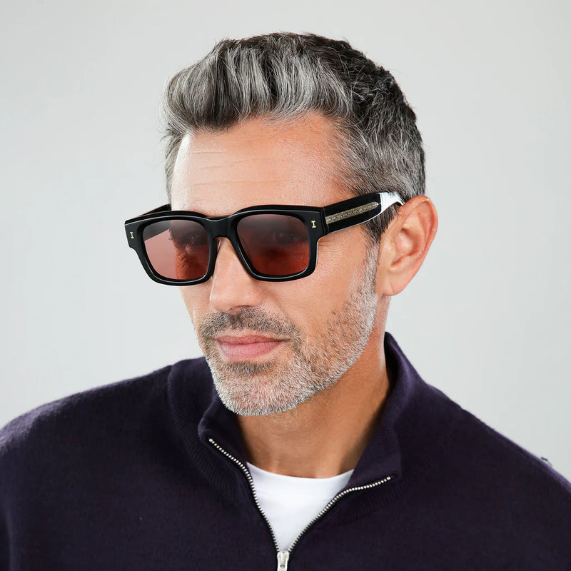 illesteva Vito Black/Gold w/ Bordeaux See Through