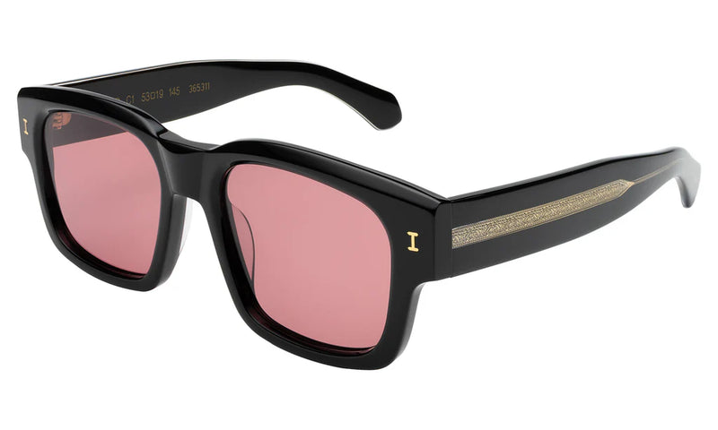 illesteva Vito Black/Gold w/ Bordeaux See Through