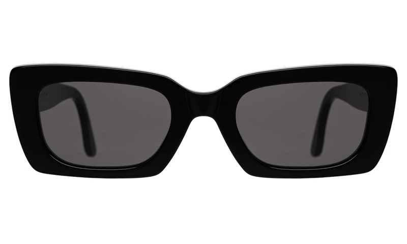 illesteva Wilson Black w/ Grey Flat Lenses