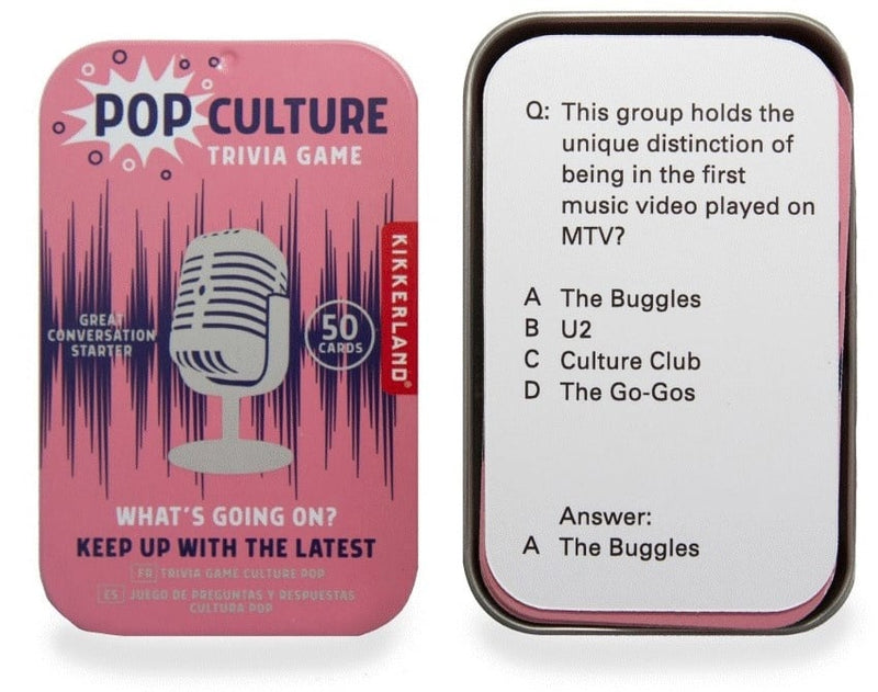 Kikkerland Pop Culture Trivia Game