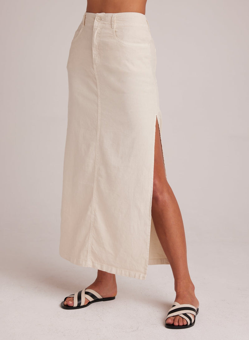 Bella Dahl Indigo Side Slit Skirt Samba Sand