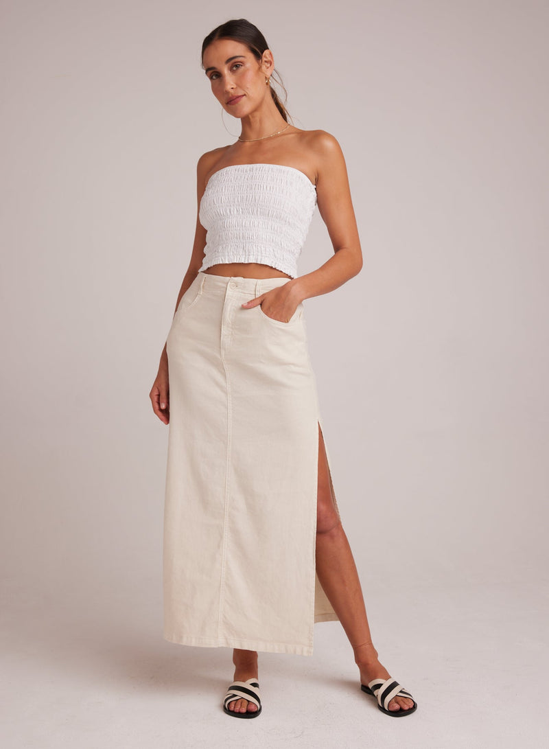 Bella Dahl Indigo Side Slit Skirt Samba Sand