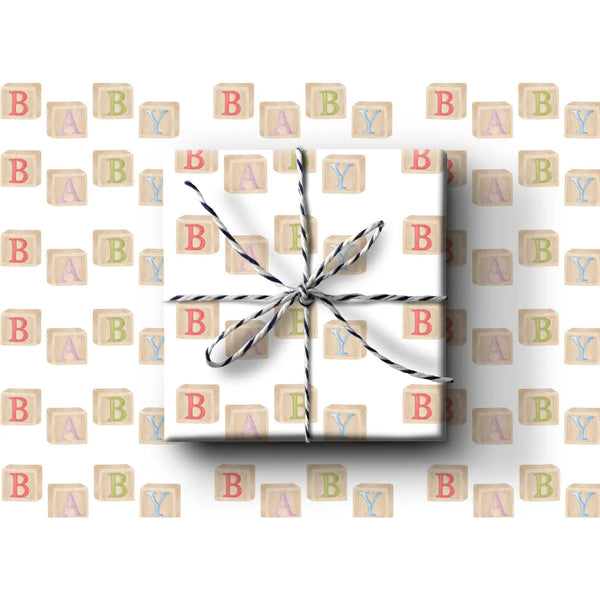 k.Patricia Designs Baby Blocks Wrapping Paper Rolls