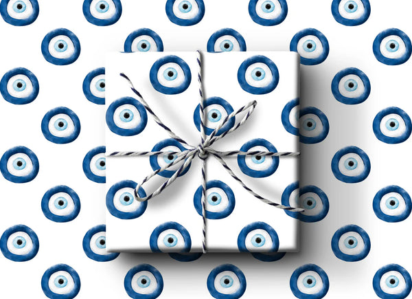 k.Patricia Designs Evil Eye Wrapping Paper Rolls