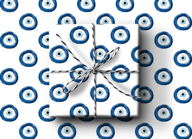 k.Patricia Designs Evil Eye Wrapping Paper Rolls