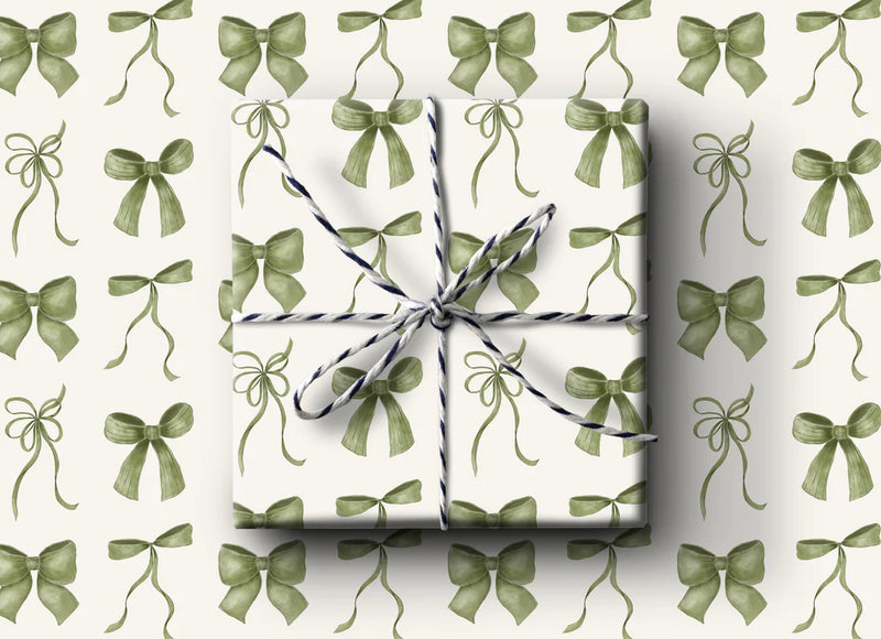 k.Patricia Designs Green Ribbon Wrapping Paper Rolls