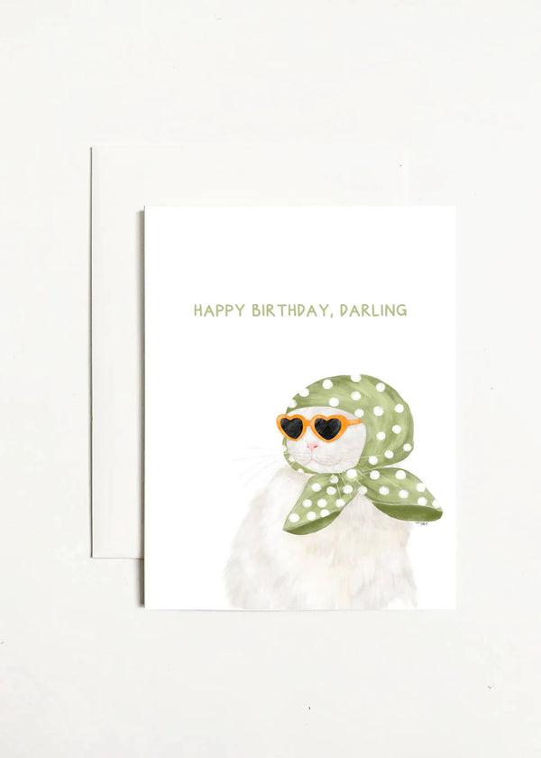 k.Patricia Designs Happy Birthday Darling - Cat