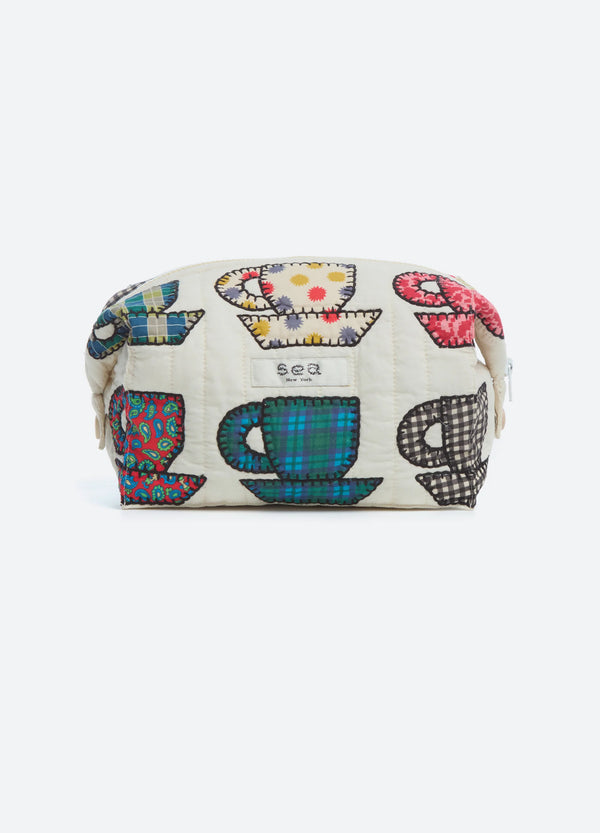 Sea NY Karmen Tea Cup Cosmetic Bag Multi