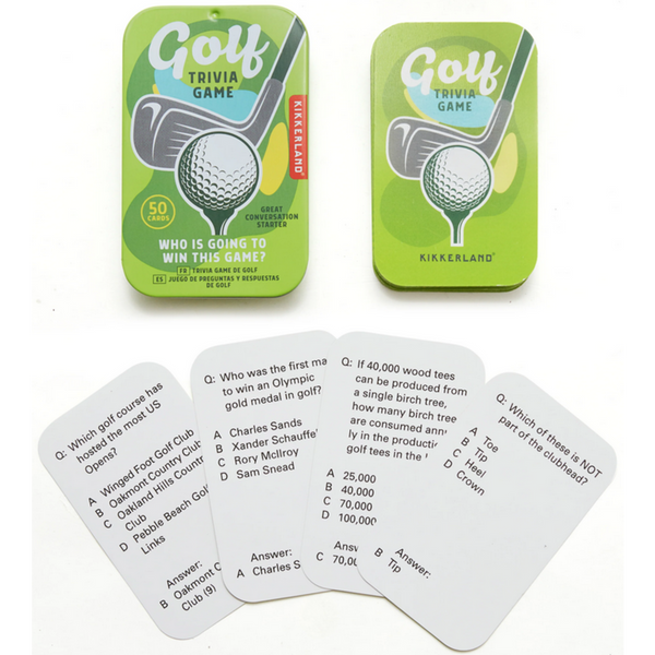 Kikkerland Golf Trivia Game