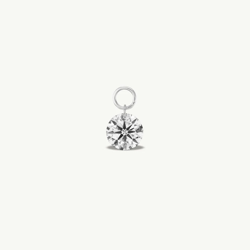 Sophie Ratner Large Pierced Diamond Charm for Huggies