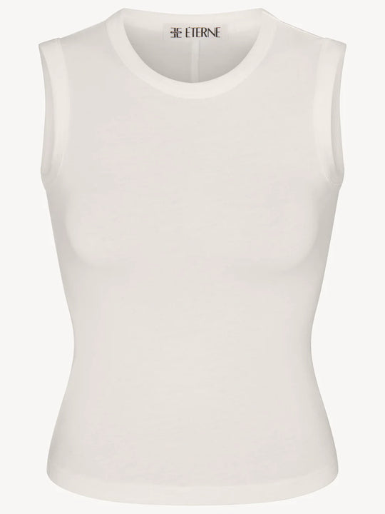 Eterne Fitted Muscle Tank Ivory