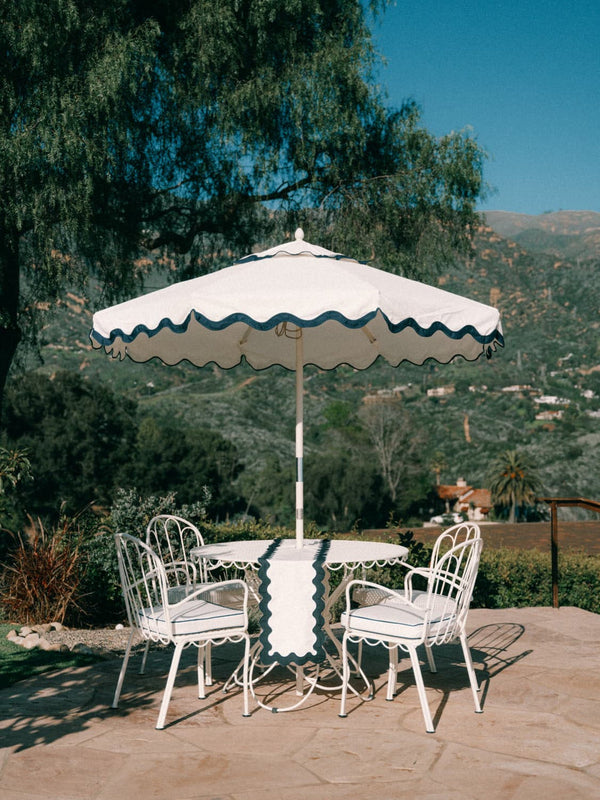 Business & Pleasure Market Umbrella - Riviera White