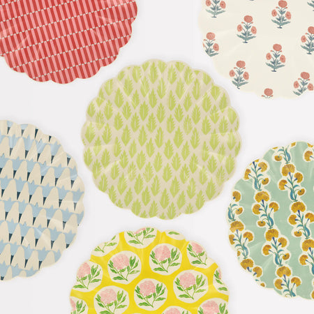 Meri Meri Meri Meri x Molly Mahon Reusable Large Plates