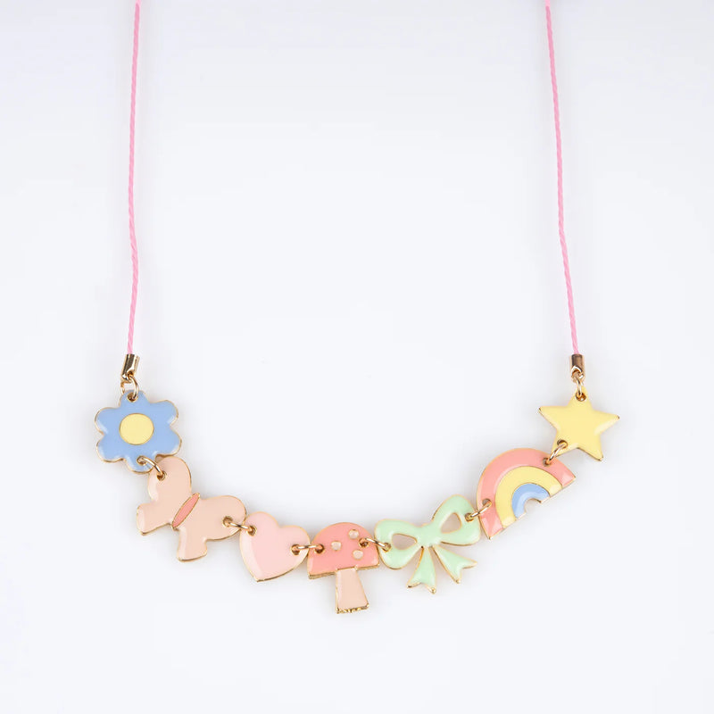 Meri Meri Fun Icons Enamel Charm Necklace