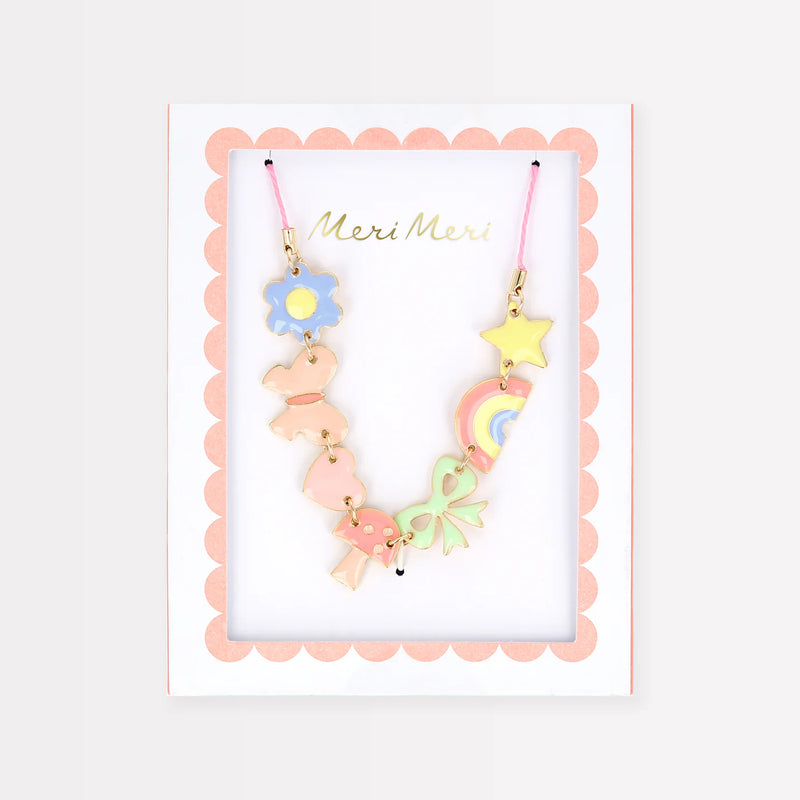 Meri Meri Fun Icons Enamel Charm Necklace