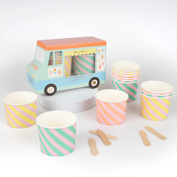 Meri Meri Ice Cream Cups & Spoons