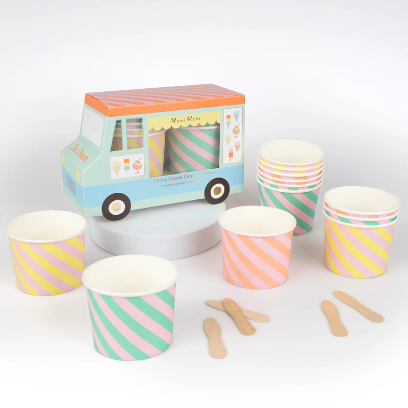 Meri Meri Ice Cream Cups & Spoons