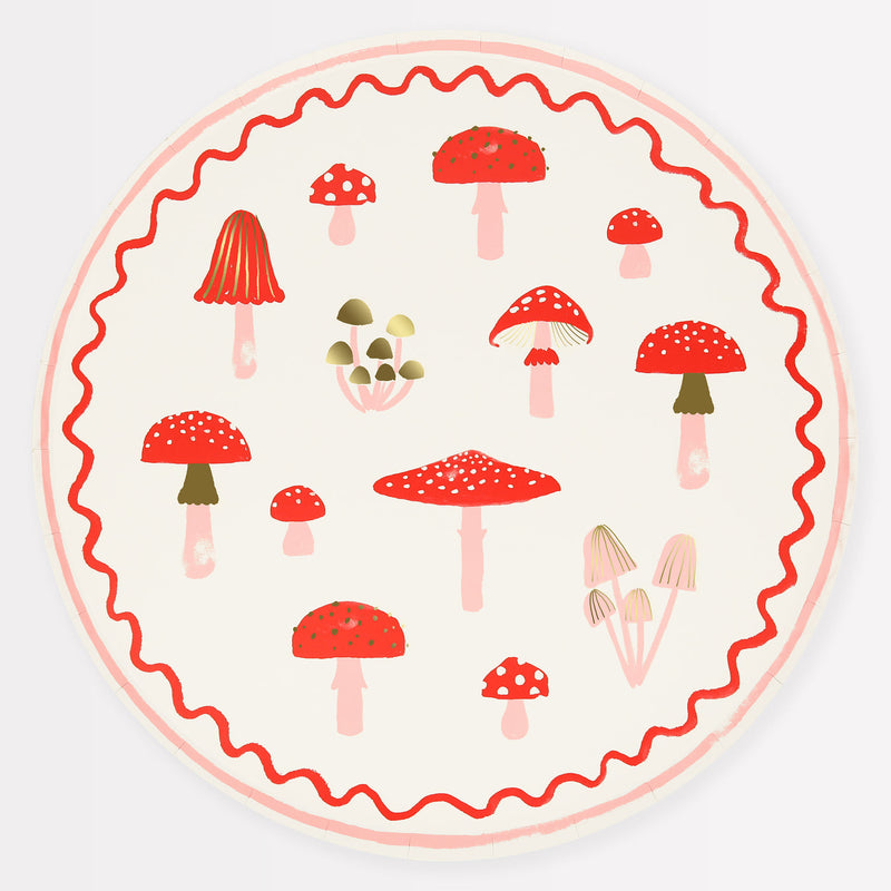 Meri Meri  Merry Mushrooms Dinner Plates