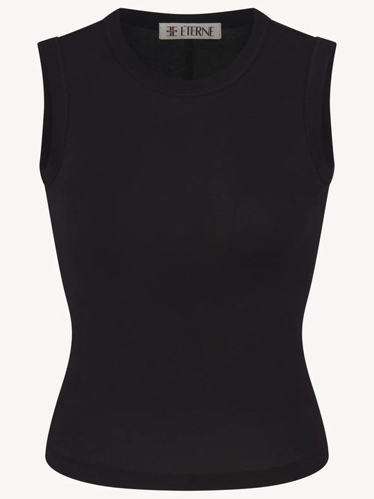 Eterne Fitted Muscle Tank Black