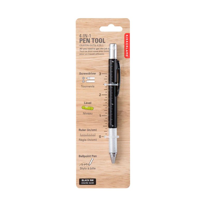 Kikkerland Pen Multi Function Black/Silver Assorted