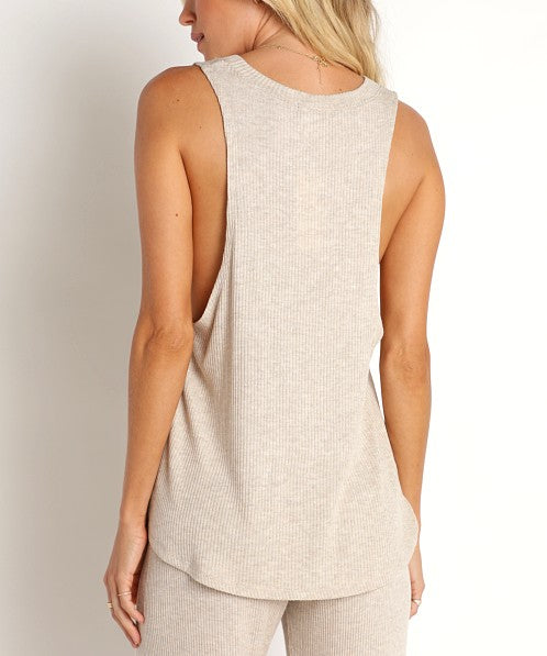 Eberjey Elon Muscle Tank Oatmeal