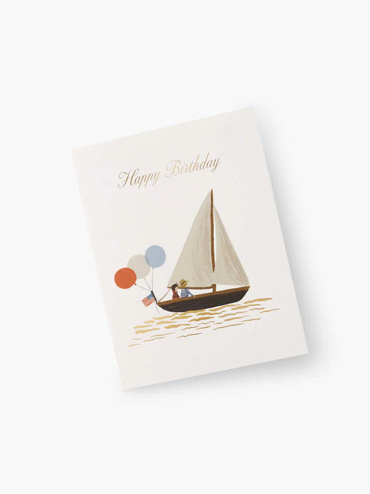 Rifle Paper Co. Sailboat - Birthday Card