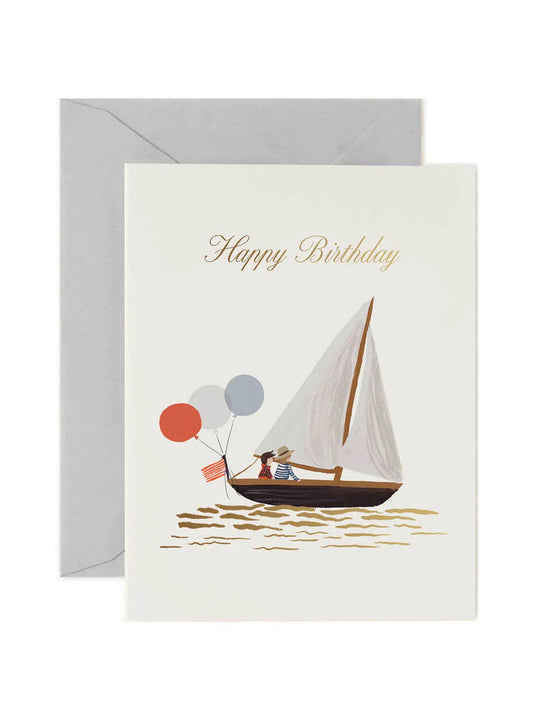 Rifle Paper Co. Sailboat - Birthday Card