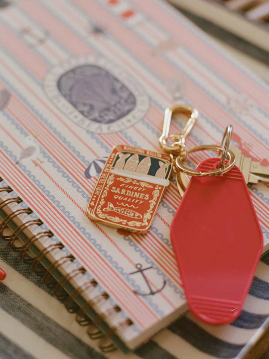 Rifle Paper Co. Sardines Enamel Keychain