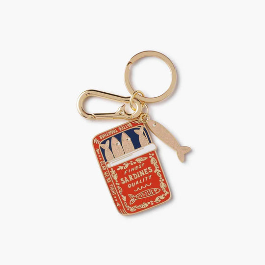 Rifle Paper Co. Sardines Enamel Keychain