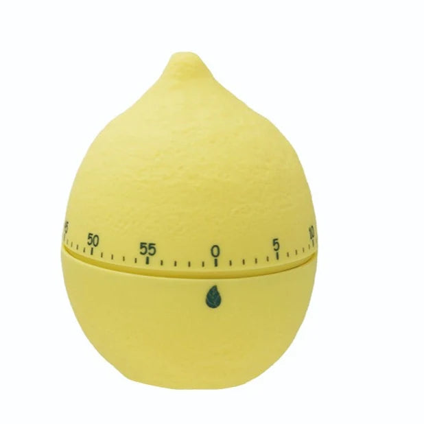 Hazel Mazel  Plastic Lemon Shaped 1 Hour Twist Timer, Yellow