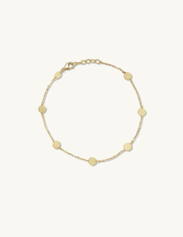 Sophie Ratner Golden Disc Chain Bracelet