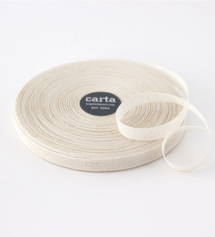 Studio Carta Loose weave cotton ribbon | wood paddle 10 Yards