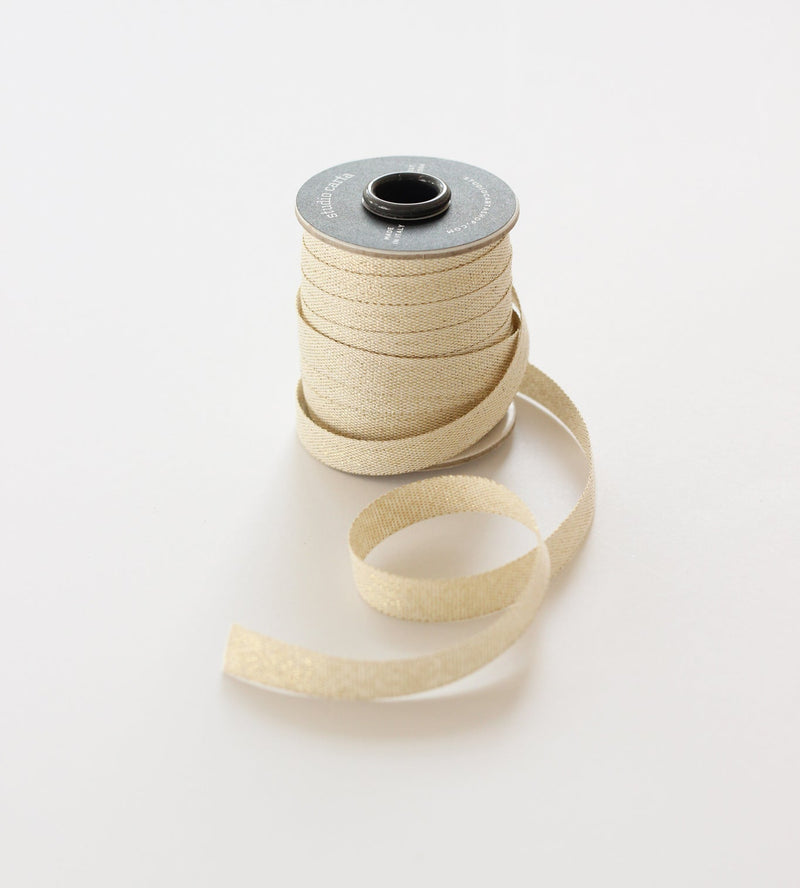 Studio Carta Metallic woven cotton ribbon 3/8” width