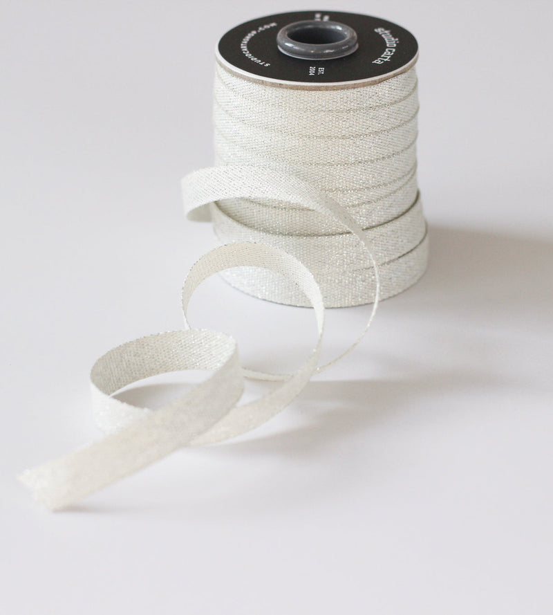 Studio Carta Metallic woven cotton ribbon 3/8” width