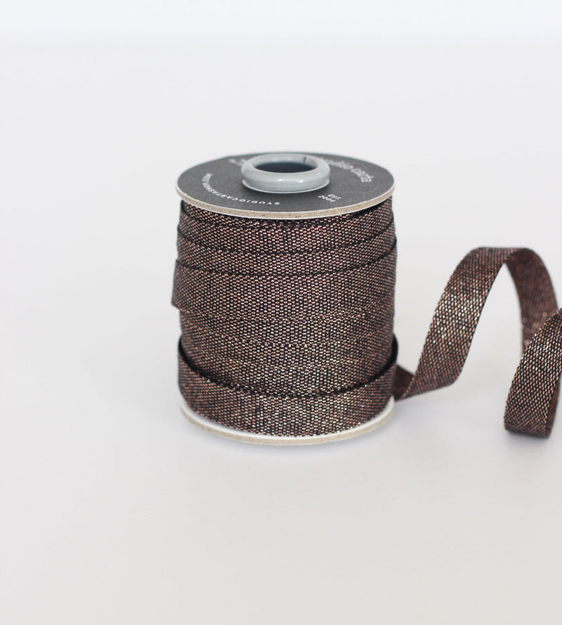 Studio Carta Metallic woven cotton ribbon 3/8” width