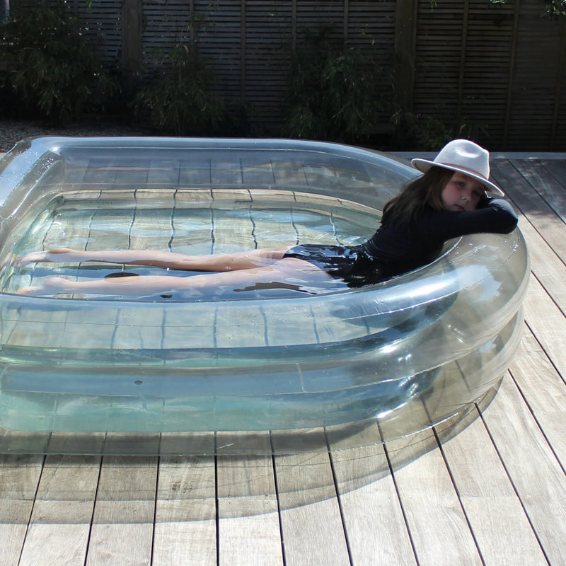 &sunday Pewter Translucent Inflatable Arch Pool