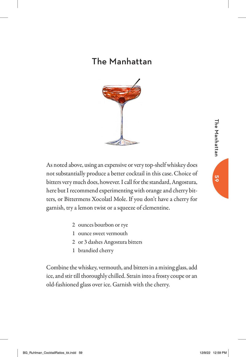 Book Of Cocktail Ratios