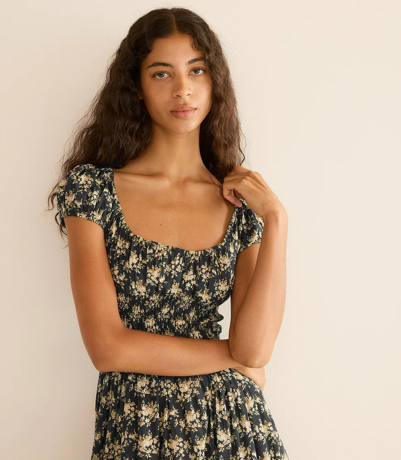 Doen Quinley Dress Noir Roiser Floral