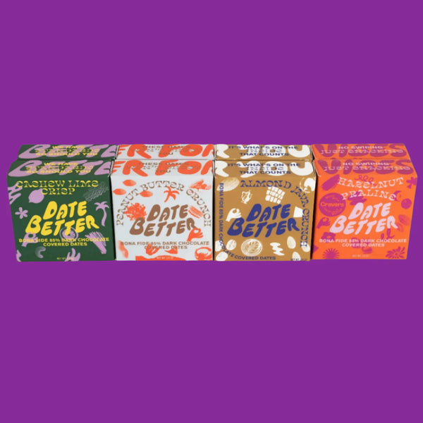 Date Better Snacks 4 Flavor Variety Pack