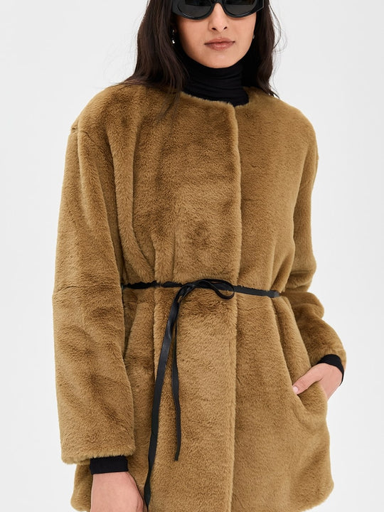 Velvet Marmont Sherpa Jacket Animal