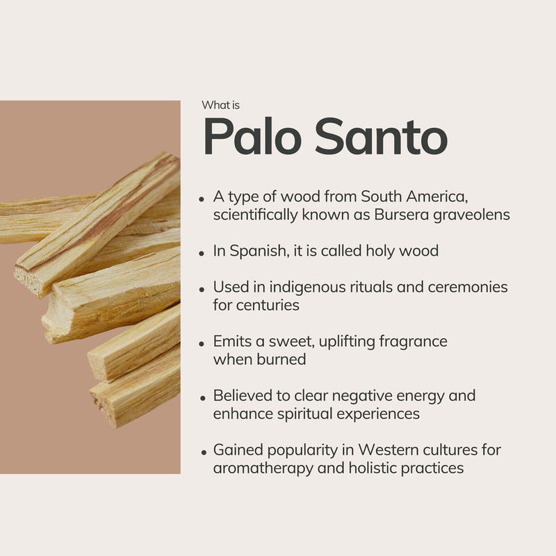 Cedar and Myrrh Palo Santo Sticks from Peru 6 sticks