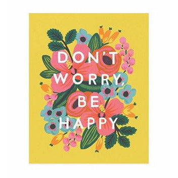 Rifle Paper Co. Don't Worry Be Happy!