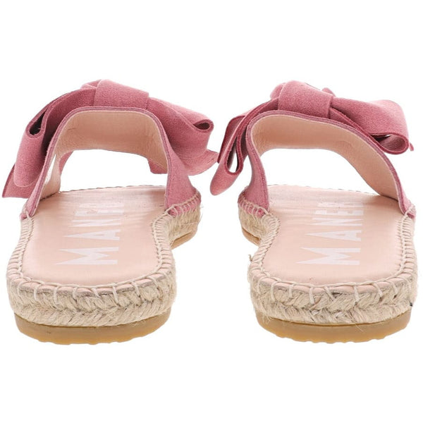 Manebi sandals with bow peony suede; hamptons