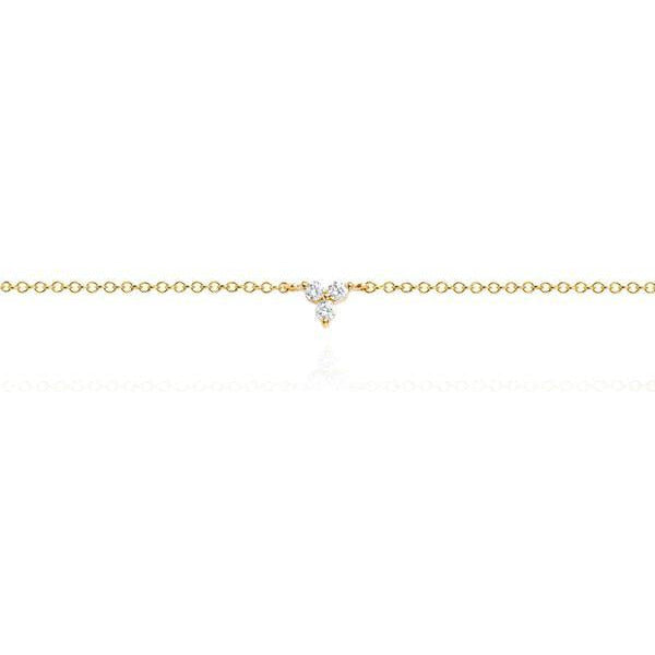 EF Collection Diamond Trio Anklet