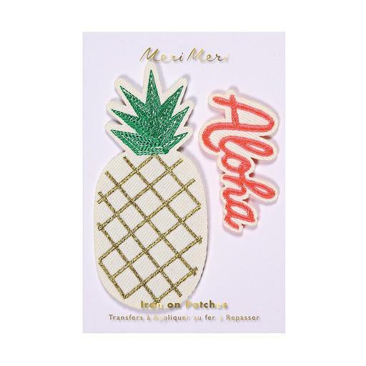 Meri Meri Pineapple Embroidered Patches