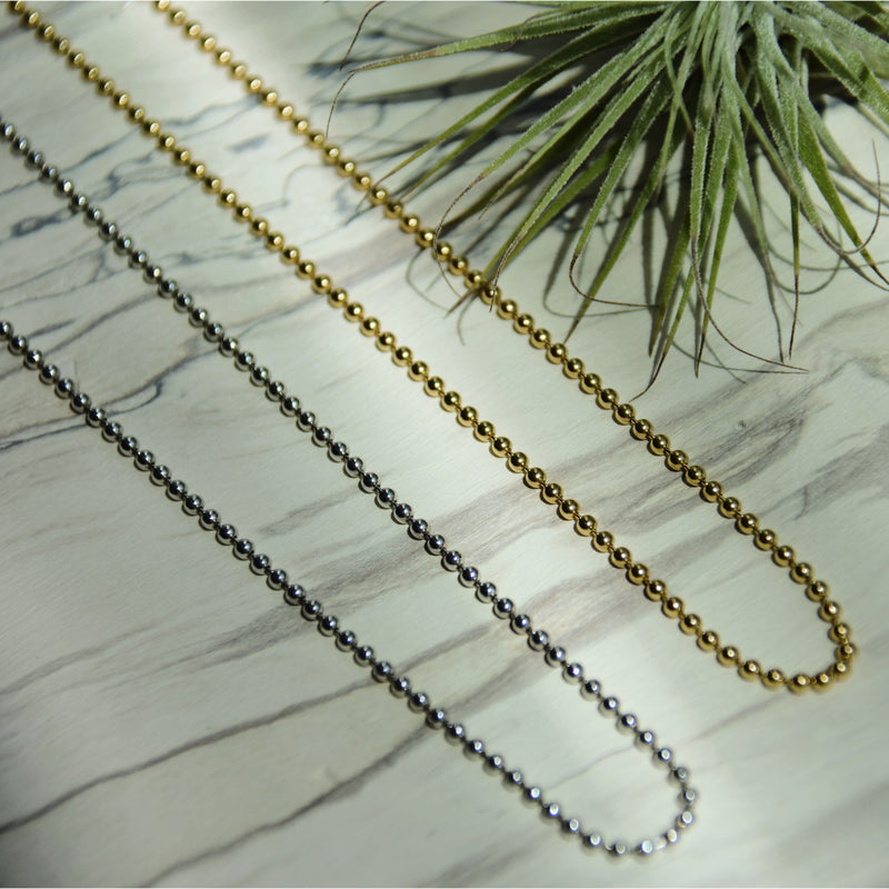 Beaded Chain Solid Gold
