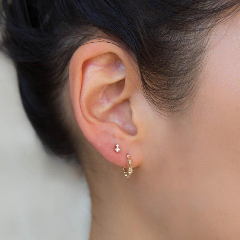 Jennie Kwon Designs Diamond Duo Stud (SINGLE)