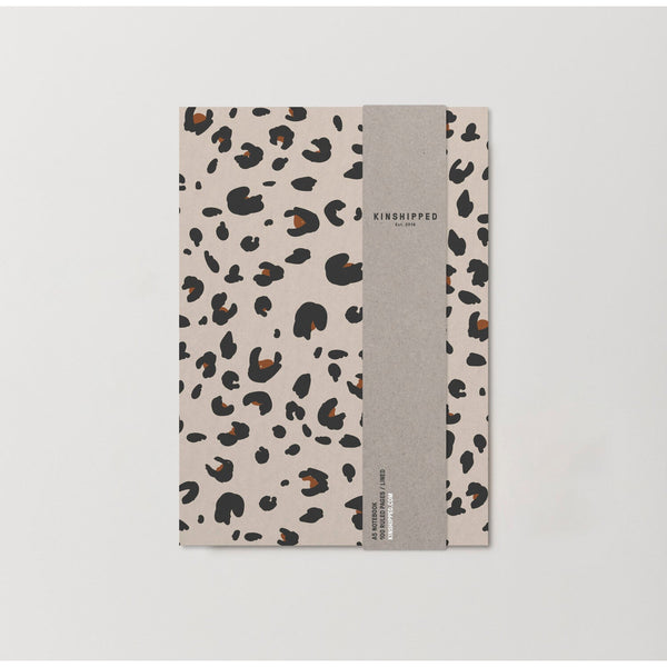 Kinshipped Cream Leopard Notebook
