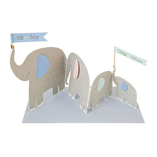 Meri Meri Elephants Concertina Card