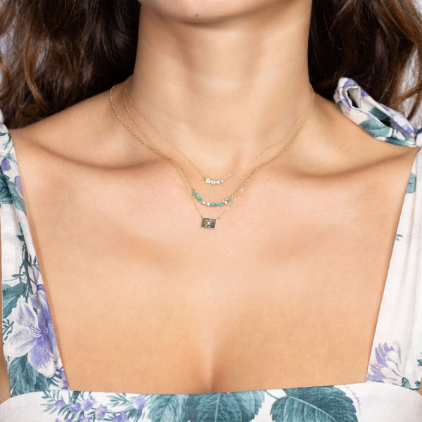 Adina Reyter Paris Graduated Diamond Curve Necklace